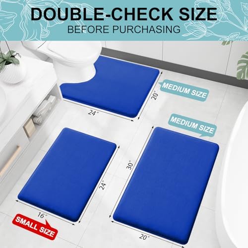 Smiry Memory Foam Bath Mat 47x17, Extra Soft and Absorbent Bathroom Rugs