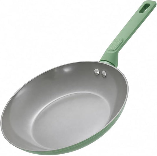 USELUCK Non Stick Frying Pan Skillet,Egg Pan,Green Omelet Pan,PFOA Free,11 Inch Ceramic frying pan,Induction with all cooktops,non-slip grip.