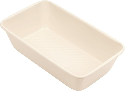 David Burke 9" Loaf Pan – Commercial Grade Heavy Gauge Steel, Dishwasher Safe, PFTE & PFOA Free, Oven Safe – Cream
