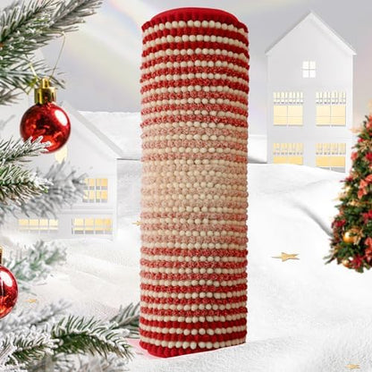 BSICPRO Bathroom Rugs, 17x24 Chenille Bath Mats, Christmas Red