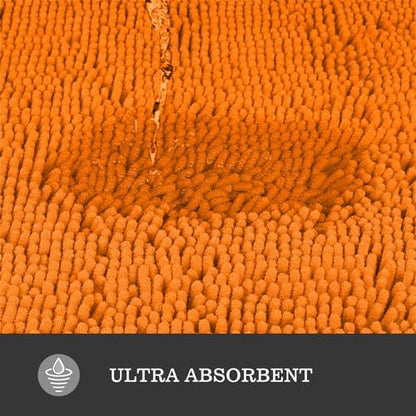 Yeaban Toilet Rugs U-Shape 20"x24", Orange