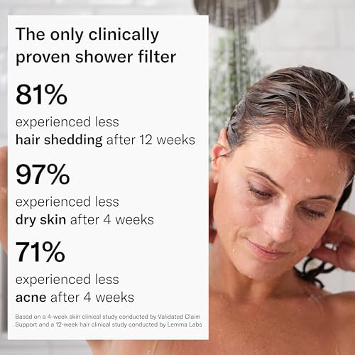 Jolie Filtered Showerhead, High Pressure Shower Filter, Jet Black
