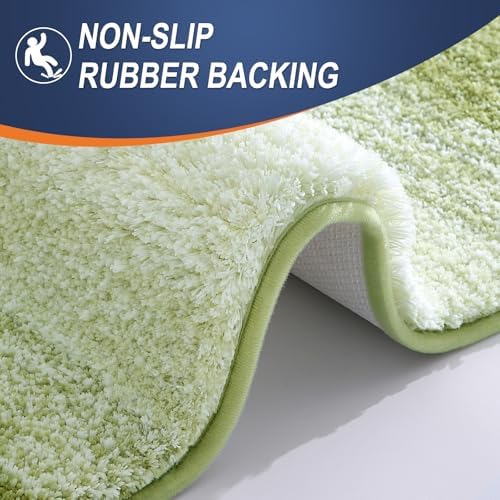 OLANLY Bathroom Runner Rug 54x24, Extra Soft Absorbent Microfiber Bath Rugs