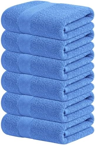 Infinitee Xclusives 100% Cotton Hand Towels for Bathroom - Set of 6