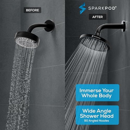 SparkPod Rain Shower Head, 8 Inch Square, Vintage Oil-Rubbed Bronze Finish