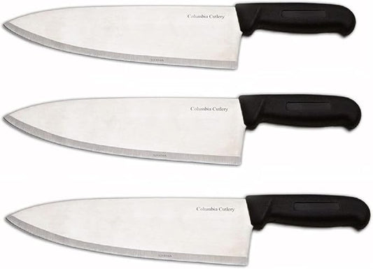 Columbia Cutlery Black 12 in. Black Chef / Cook Knife (3 Pack)