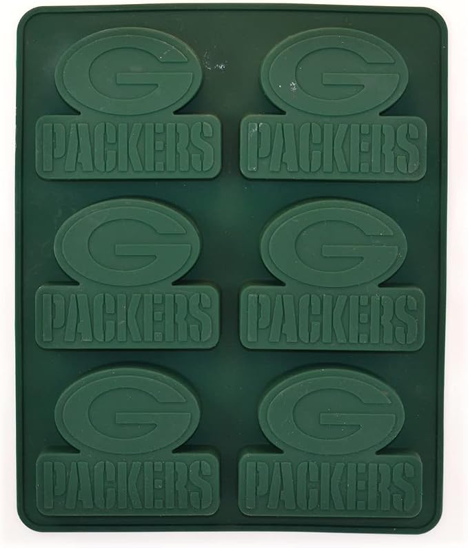 Masterpieces Game Day - FanPans NFL Green Bay Packers Silicone Muffin Pan - Dishwasher Safe