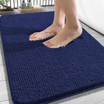 OLANLY Bathroom Rugs 34x21, Extra Soft Absorbent Chenille Bath Rugs