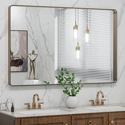 LOAAO 48"X30" Bronze Bathroom Mirror