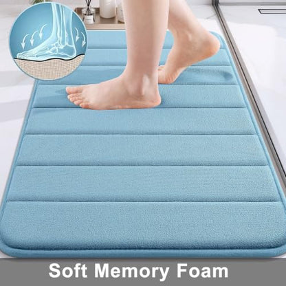 Buganda Memory Foam Bath Mat 40 x 32, Ultra Soft Absorbent Bathroom Rugs