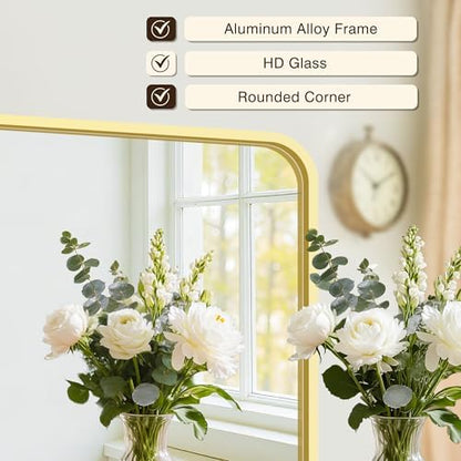Vanity Gold Bathroom Mirror for Over Sink, 2 Pack 36”x24”