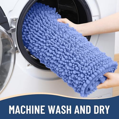 Arotive Bathroom Rugs Mat 24x16, Soft Absorbent Chenille Shaggy Bath Mat