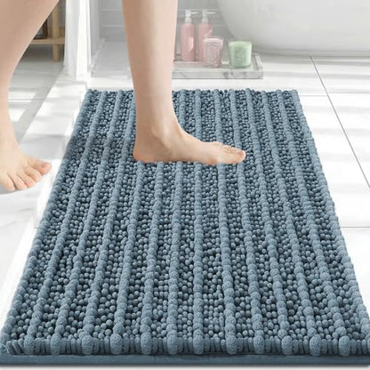 Arotive Bathroom Rugs Mat 24x16, Soft Absorbent Chenille Shaggy Bath Mat