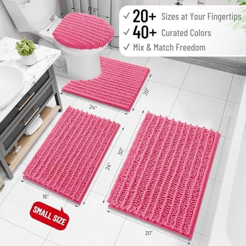 Arotive Bathroom Rugs Mat 30x20, Soft Absorbent Chenille Shaggy Bath Mat
