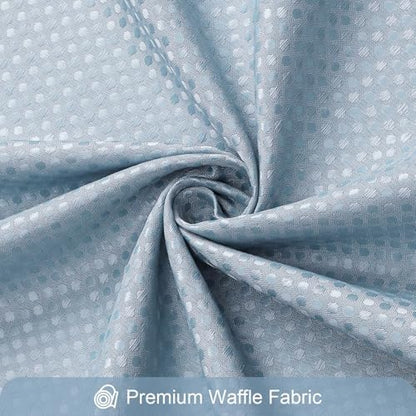 Gibelle 3 in 1 Fog Blue Shower Curtain with PEVA Liner, 12 Hooks, 72x72
