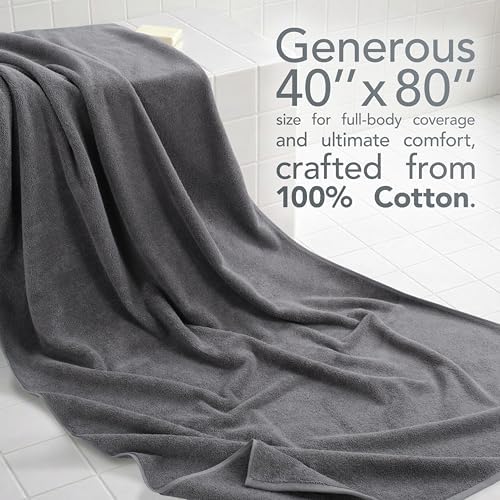 American Soft Linen 100% Cotton Luxury Turkish Towels, 40x80 XL Bath Sheet