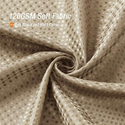 Gibelle Small Stall Beige Fabric Shower Curtain, 36 x 72