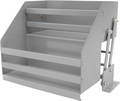 Pull Down Shelf Cabinet Organizer, High Lifting Basket Plate Organizer, 2-Tier Retractable Large Capacity Kitchen Storage Shelf Organizer for Kitchen Appliance Bar Cafe Storage