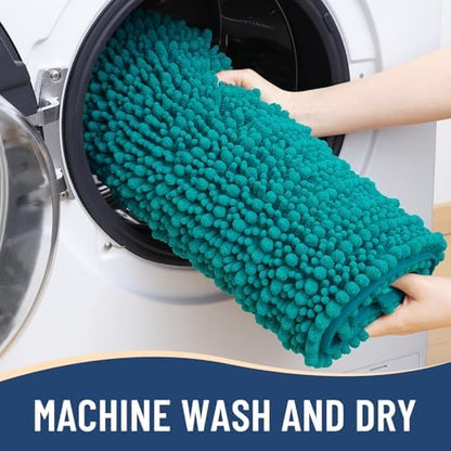 Arotive Bathroom Rugs Mat 24x16, Soft Absorbent Chenille Shaggy Bath Mat