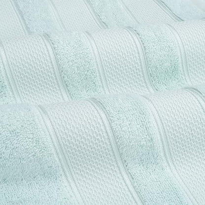 American Soft Linen Salem 100% Cotton Turkish 4 Piece Hand Towels for Bathroom, 600 GSM Soft Absorbent Quickdry Hand Face Towel Set, Mint
