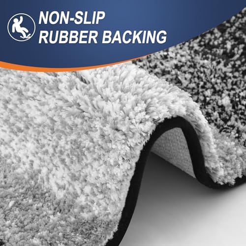 OLANLY Bathroom Runner Rug 40x20, Extra Soft Absorbent Microfiber Bath Rugs