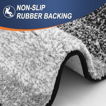 OLANLY Large Bathroom Rugs 59x35, Extra Soft Absorbent Microfiber Bath Rugs