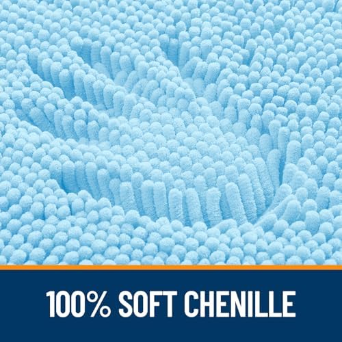 OLANLY Toilet Rugs U-Shaped 20x20, Soft Absorbent Chenille Contour Rugs