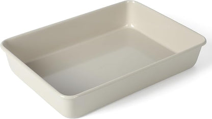 Martha Stewart Gallen 13 x 9 Inch Rectangular Nonstick Carbon Steel Cake and Baking Pan – Cool Grey, Durable Bakeware for Even Cooking and Easy Release