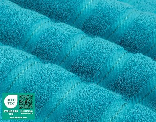 American Soft Linen 100% Cotton Luxury Turkish Towels, 4 PC Bath Towel Set
