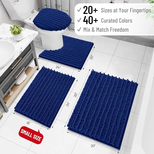Arotive Bathroom Rugs Mat 34x21, Soft Absorbent Chenille Shaggy Bath Mat