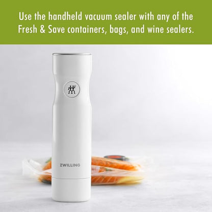 ZWILLING Fresh & Save Handheld Food Saver Vacuum Sealer Machine for Easy Storage