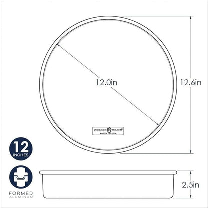Nordic Ware Naturals Round Cake Pan, 12-Inch