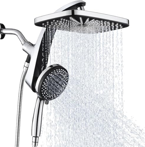 Rain Shower Head with Handheld Showerhead, Chrome 1.75GPM 460311