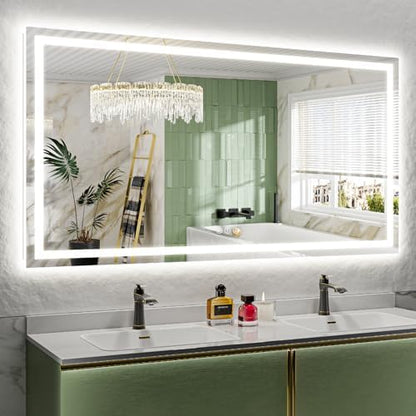 68x36 LED Bathroom Mirror with Lights, Lighted Vanity Mirror