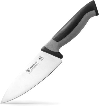 6-Inch Chef Knife, NSF Certified Razor-Sharp High Carbon Stainless Steel Blade – Ergonomic Color Coded Handle, Non-Slip Grip Kitchen Knife, DT-10 Series, Cool Grey