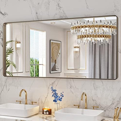 LOAAO 60"X28" Bronze Bathroom Mirror
