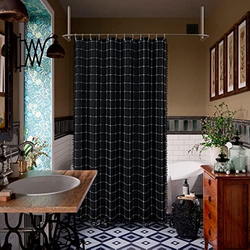 Gibelle Small Stall Boho Farmhouse Shower Curtain for Bathroom 36x72