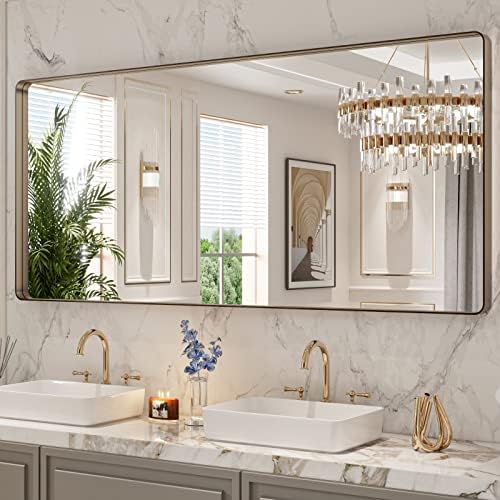 LOAAO 72"X32" Bronze Bathroom Mirror