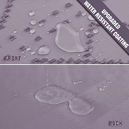 Siiluminisoy Extra Long Purple Boho Shower Curtain Woven Fabric Cute 84 Inch Shower Curtain, 72 x 84 Tufted Chevron Textured Striped Modern Farmhouse Minimalist Cloth Shower Curtain for Bathroom