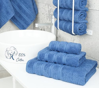 American Soft Linen 100% Cotton Luxury Turkish Towels, 3 Piece Towel Set