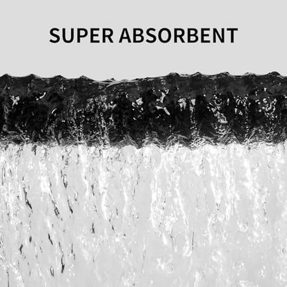 4 Piece Bath Towels, 30"x60" Microfiber Towels Set, Black