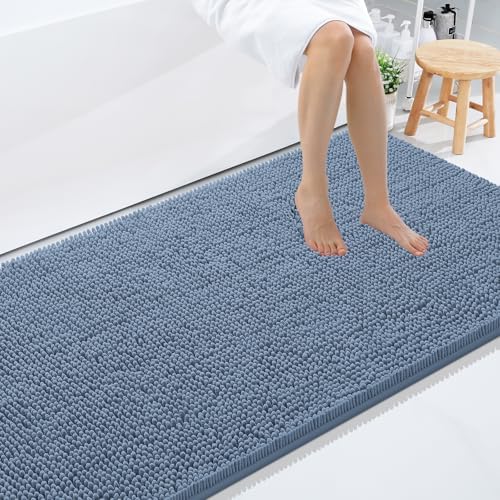 Smiry Bathroom Rugs 96X36, Luxury Chenille Extra Soft Absorbent Bath Mat