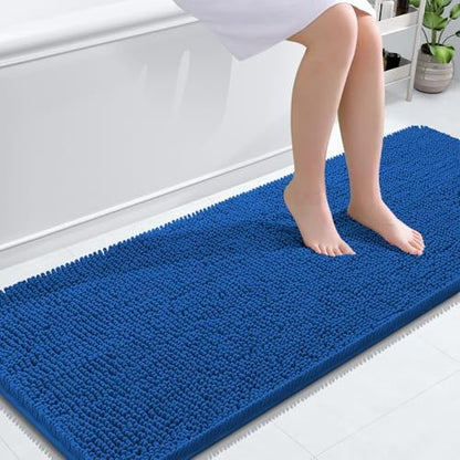 OLANLY Bathroom Runner Rugs 59x24, Extra Soft Absorbent Chenille Bath Rugs