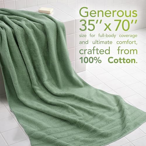 American Soft Linen 100% Cotton Luxury Turkish Towels, 35x70 XL Bath Sheet