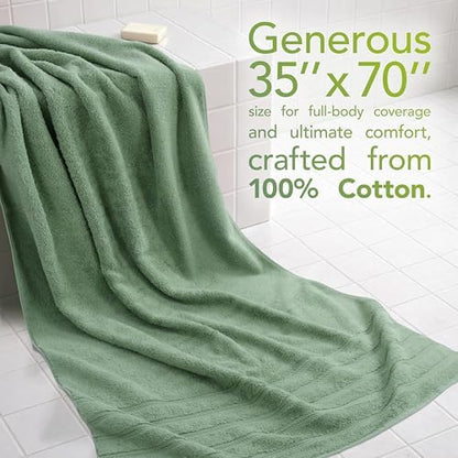 American Soft Linen 100% Cotton Luxury Turkish Towels, 35x70 XL Bath Sheet