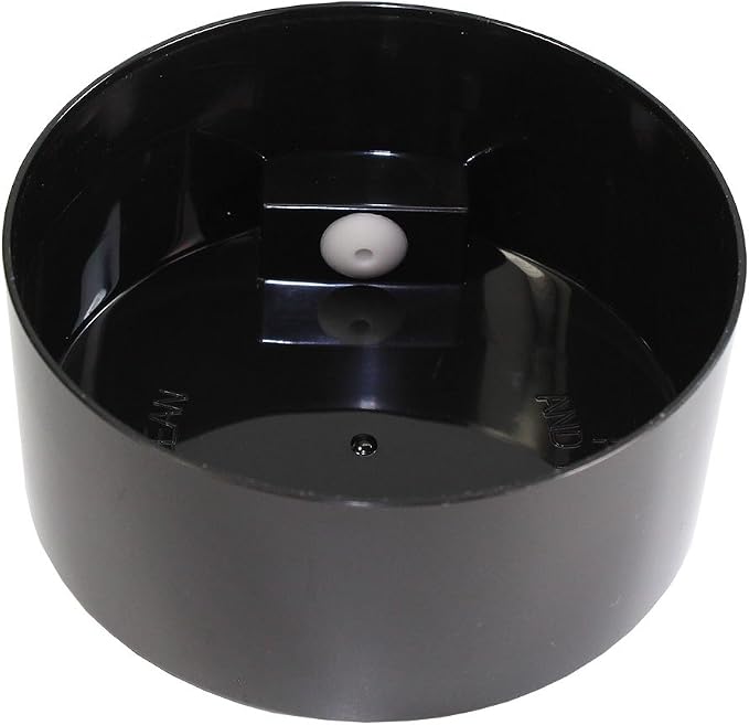 Pawvac 12 Ounce Vacuum Sealed Pet Food Storage Container; Black Cap & Body/Black Paws