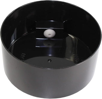 Pawvac 12 Ounce Vacuum Sealed Pet Food Storage Container; Black Cap & Body/Black Paws