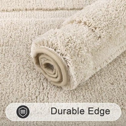 SHACOS Soft Microfiber Bathroom Rugs Set 2 Pieces with Toilet Rug
