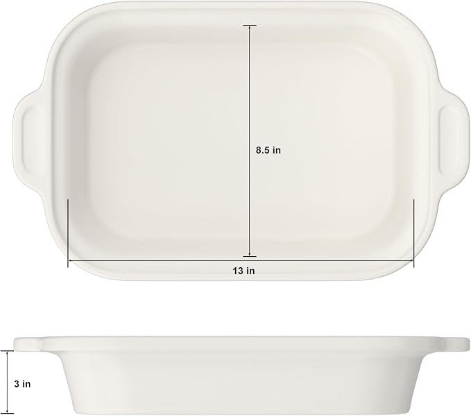 4 Quart Casserole Programmable Slow Cooker with Ceramic Baking Dish - Perfect Kitchen Small Appliance for Family Dinners, Oven Safe and Durable Bakeware for Lasagna, Roasts, Oatmeal
