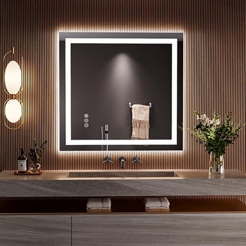 LOAAO 28"X30" LED Bathroom Mirror with Lights, UL Listed